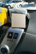 Wall-Light Switch Crystal Glass-Panel Touch-Switch Minitiger 1-Gang 2-Way Control Standard