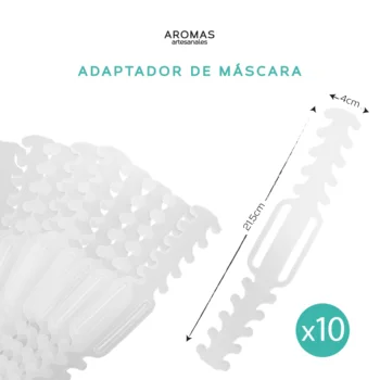 

Salvaoreos Pack 10 PCs-holds masks-adapter masks-protegeoreins. Transparent Color