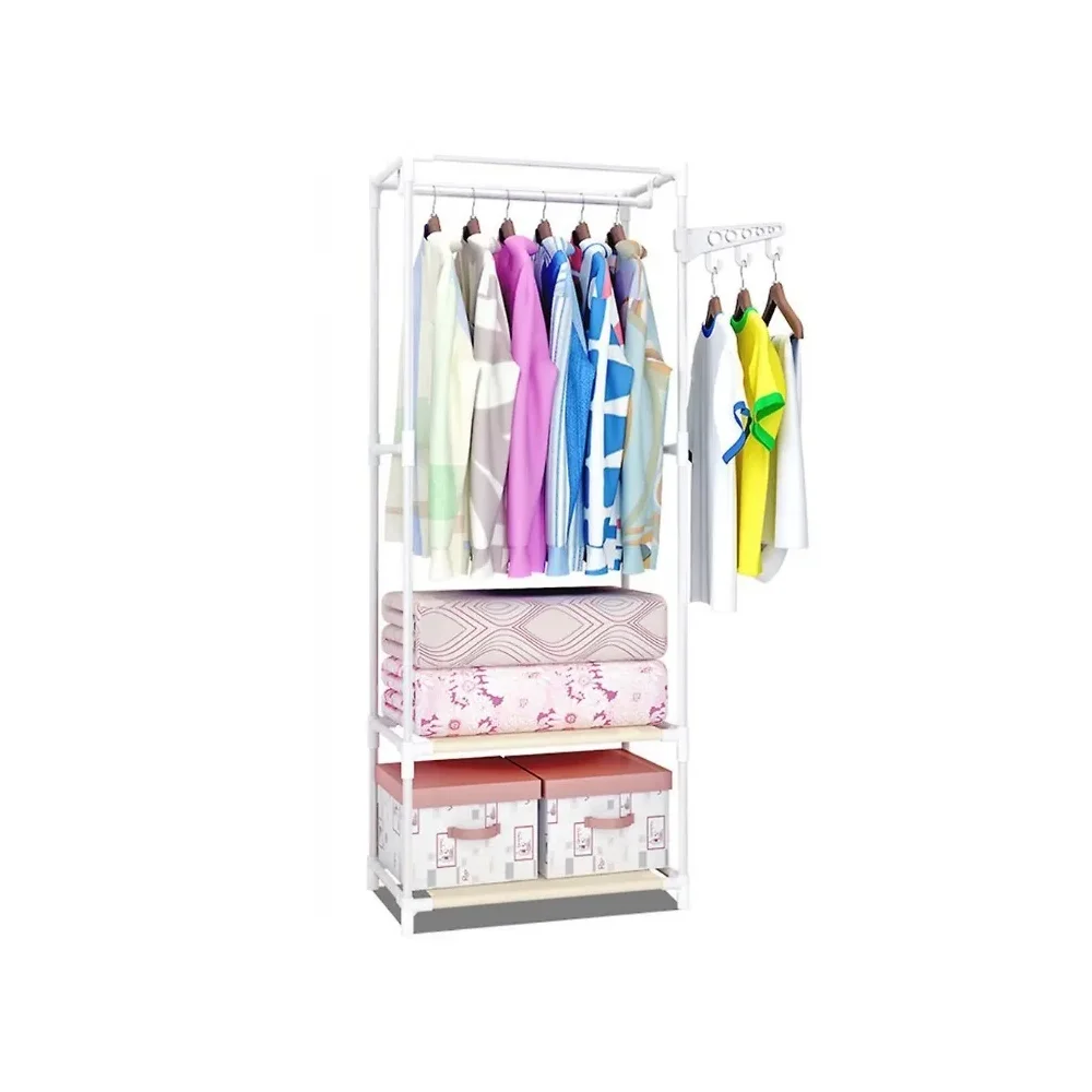 вешалка напольная; вешалка для одежды; вешалка напольная металлическая; шкаф каркасный; двойная стойка; органайзер для хранения вещей; напольная вешалка для одежды с полками; для обуви и сумок; стойка для хранения вещей; гардеробная; полка для обуви; подставка; стойка; стеллаж; рейл;