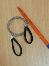 Sierra de cadena de soga de acero Manual, equipo de supervivencia de emergencia, herramientas de viaje al aire libre, Camping y senderismo