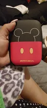 Monedero de dibujos animados de Mickey de Disney, monedero de minnie para niño y niña, bolso de almacenamiento de casco, cargador de cable de datos, caja de embrague