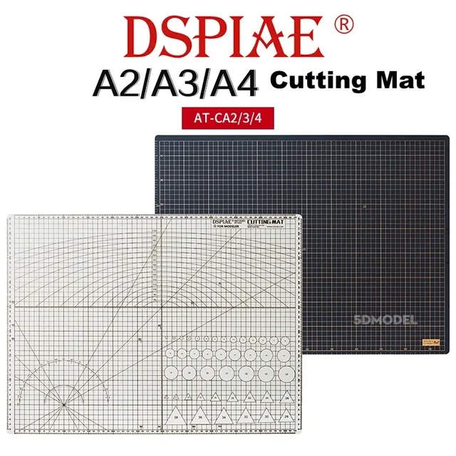 DSPIAE  AT-CA3/4 Eco-Friendly Two Color Professional Cutting Mat for Gundam Model Building Hobby DIY Tools 1