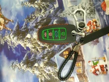 Cuero Luminoso de llave de coche para gran pared Haval Coupe H7 H8 H9 GMW H6, cubierta pequeña a rayas de Color, carcasa del mando a distancia, llavero