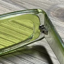 Transparent Sunglasses Square Ocean-Piece Rectangle Candy-Color Fashion Female New Small