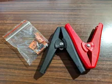 Alligator-Clip Electrical-Clips-Clamps Car-Battery Crocodile 100A Durable Insulated Red