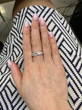 Tamaño 5-10 hermoso regalo de San Valentín joyería de anillo de plata de 3 círculo caliente lindo bastante de boda de moda de color de plata mujer