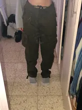 Cargo-Pants Pocket Joggers Leisure-Trousers Wide-Leg Military Army Tactical Baggy Plus-Size