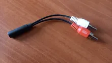 RCA de 3,5mm hembra Conector estéreo de Cable Y enchufe a 2 adaptador macho RCA de Audio 3,5 enchufe auxiliar conector de auriculares Cable de música