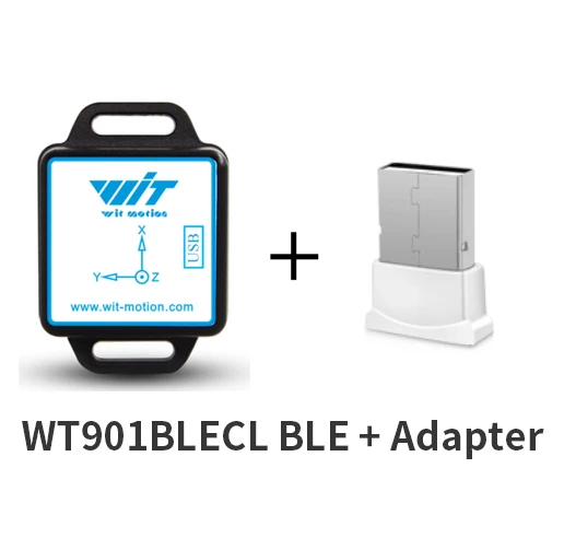 WitMotion WT901BLECL BLE 5,0 низкое потребление 3 осевой акселерометр+ гироскоп+ магнитометр MPU9250 для IOS/Android, диапазон 50 метров - Цвет: WT901BLECL  Adapter