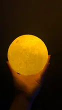Night-Light Moon-Lamp Touch-Switch Bedroom-Decoration LED Birthday-Gift 3d-Print Rechargeable