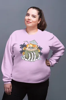 

Angemiel Wear Holidaymaker Skeleton Pink Women Sweatshirts