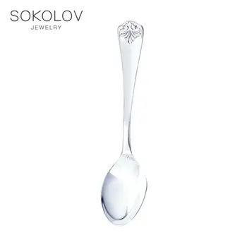 

Tea Spoon "antique" Sokolov, fashion jewelry, silver, 925, women's/men's, male/female