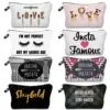 Storage Travel Makeup Bag Hakuna ​Matata ​Portable Type Make up Bags Cosmetic Case Multifunction Pencil Case Women Toiletry Bag 1