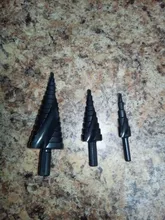 3 unids/set 4-32MM HSS cobalto paso Broca escalonada de nitrógeno de alta velocidad de acero en espiral por Cono de Metal vástago triangular agujero
