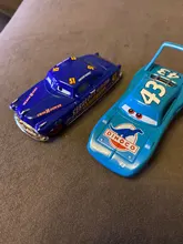 Disney Pixar-Coche de juguete de Cars 2 y 3, Rayo Mcqueen, Mater Jackson Storm Ramirez 1:55, vehículo fundido a presión, juguetes para chico de aleación de Metal
