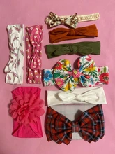 Diadema de lazo grande para bebé, bandana de lazo grande para la cabeza, lazo grande