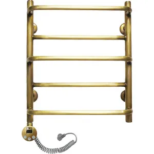 

Towel rack electric domoterm Orpheus P5 500x700 Adb El left, antique bronze