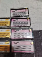 60 racimo/caja de pestañas individuales 0,07/0,1 grueso conjunto de pestañas extensión 3D pestañas falsas naturales al por mayor