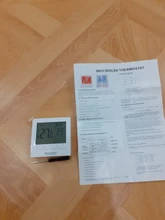 Regulador de temperatura de calefacción de caldera de Gas programable, termostato de batería AA con bloqueo de Chico, Control manual