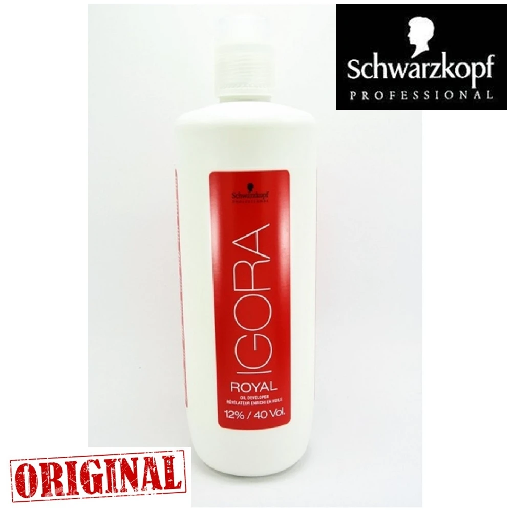 Original Schwar zkopf Professional IGORA ROYAL Permanent Color Creme ( Oil Developer 12% / 40 Vol ) |