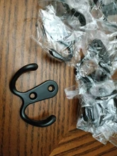 Coat Hooks Towel-Hanger Clothing Wall-Mounted Hardware for Hats Home 10pcs 2-Hole