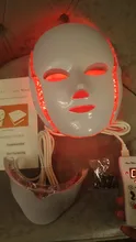 Foreverlily-mascarilla Facial de terapia de fotones Led, 7 colores, máquina de terapia de fotones, terapia de luz, máscara de acné, máscara Led de belleza para el cuello