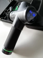 Pistola de masaje de alta frecuencia para relajación muscular, masajeador eléctrico con bolsa portátil, pistola de terapia para fitness