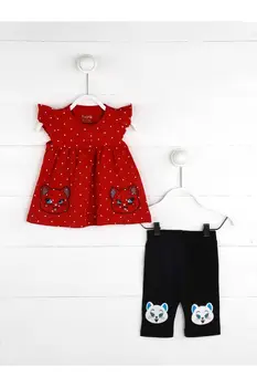 

Red Summer Girl Baby The Tights suit