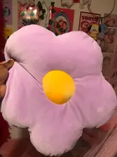 Encantadora 40cm coloridos flor almohada de felpa de juguete de dibujo de planta de silla para muñecas cojín sofá niños amantes regalos de cumpleaños
