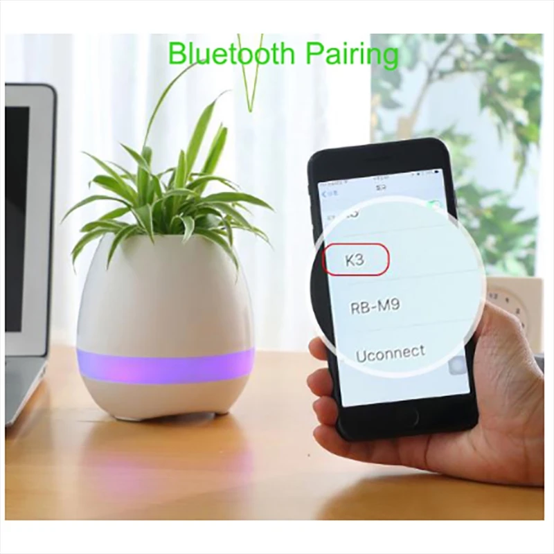 Cena VITOG prosta konstrukcja inteligentna muzyka głośnik doniczka mniejszy i świeży bezprzewodowy głośnik Bluetooth do domu i do użytku biurowego