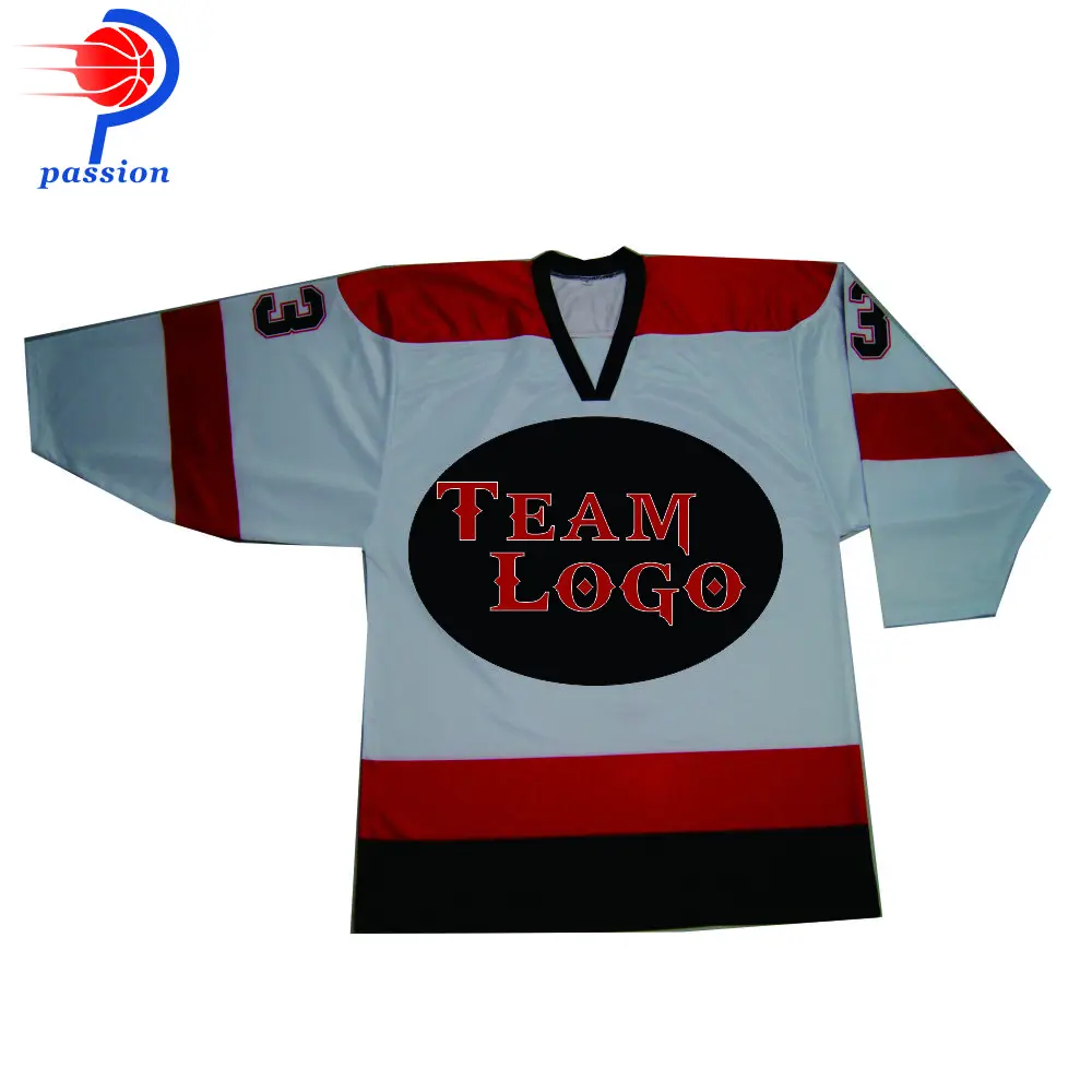 

V-neck hot sale hockey jerseys