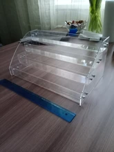 Organizador de exhibición de esmalte de uñas acrílico, 2-3-4-5-6-7 capas, manicura, cosméticos, soporte para presentación de joyería, caja de maquillaje de acrílico transparente