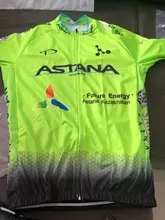 Astana-Conjunto de ropa de ciclismo para hombre, Maillot y Culotte de equipo profesional de secado rápido, 19D, amarillo, novedad de 2021
