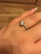 Anillo para mujeres de moda moderno, anillo de compromiso de circonita de cristal AAA blanca, regalo de joyería de boda, 2020