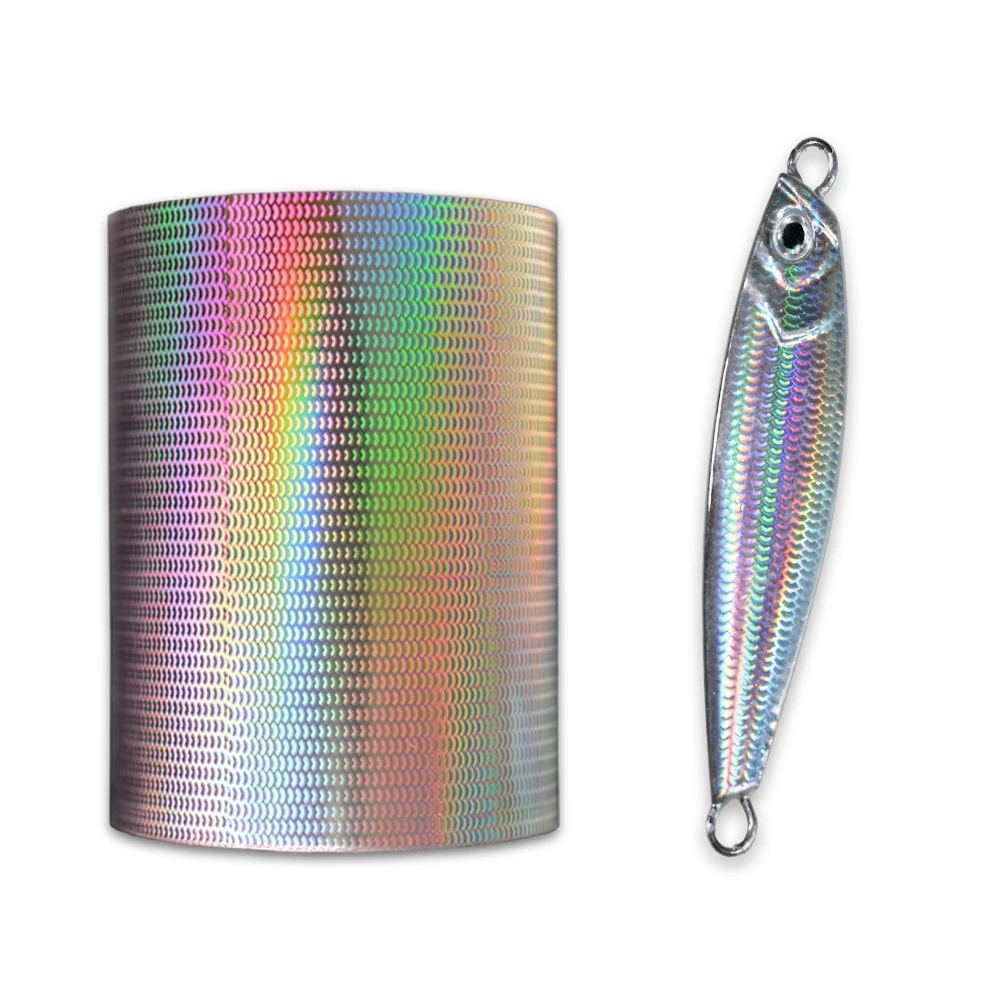 Free shipping Wholesale Colorful Stamping Foil for Fishing Lure Holographic DIY Paper Films Fishing Accessories