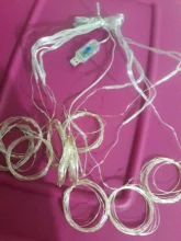 LED Garland Curtain Battery Fairy-Lights Window The on USB Christmas 3MX3M