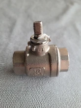 Female Straight Two-pieces Full Ports 304 Stainless Steel Ball Valve