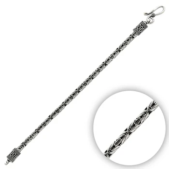

KUTAYDAN 925 Sterling Silver 5mm King Chain Bracelet