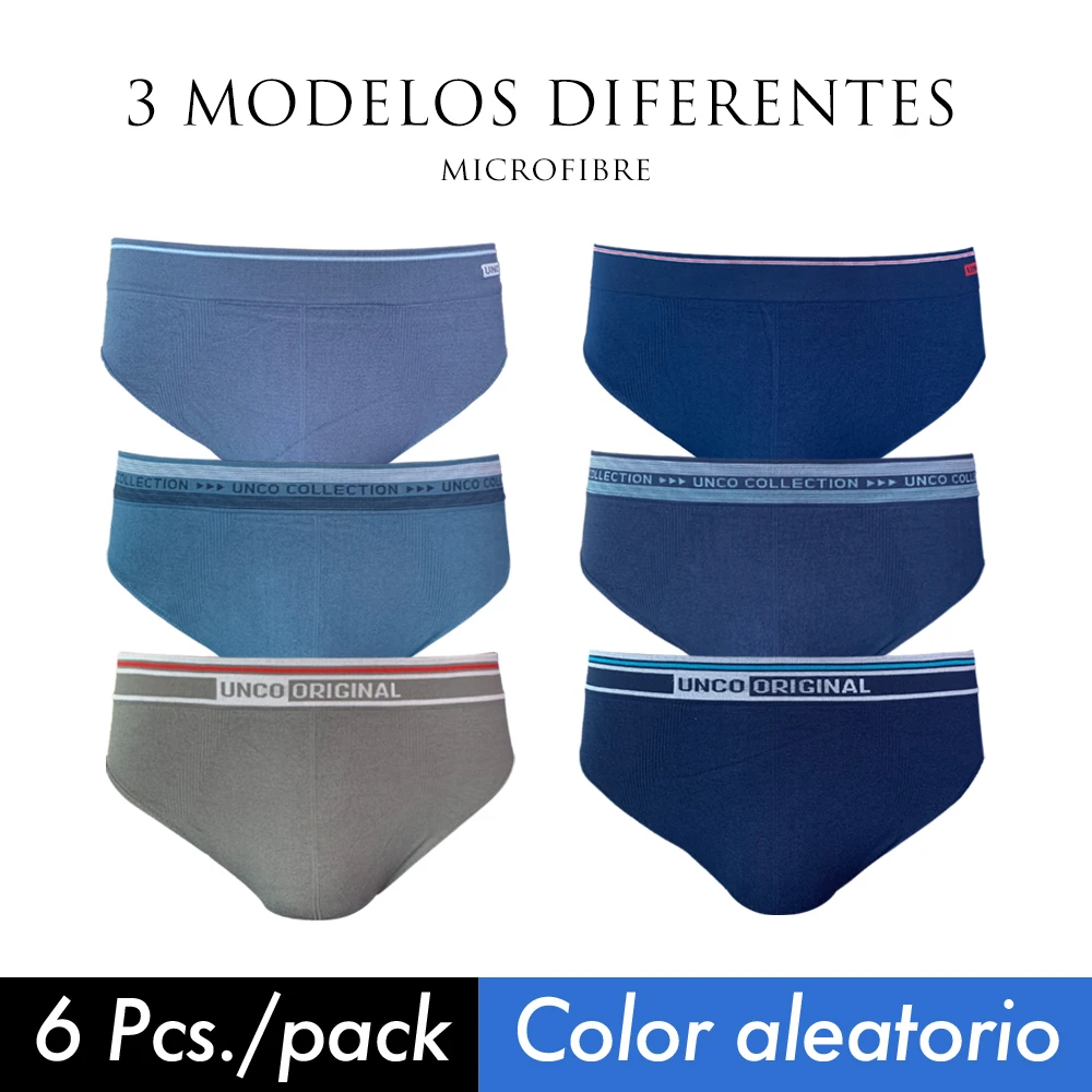 UNCO Calzoncillos Hombre Paquete de 6 Slip Suave sin costura Ropa Interior de Hombre de Multicolores| | AliExpress