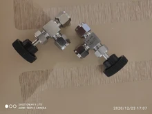 Flow-Control Needle-Valve Right-Angle-Needle Adjustable 3/8inch Hard-Tube Off-Crane 12mm
