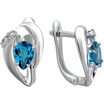 

Esthete earrings with Topaz and cubic zirconia