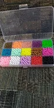 6000pcs 24 colors Refill Beads puzzle Crystal DIY water spray beads set ball games 3D