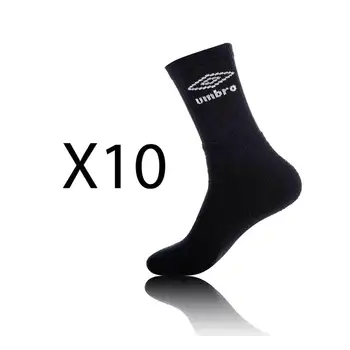 

UMBRO Pack 10 pairs of long socks made of cotton, polyester and elastane in black color