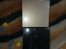 Touch-Switch Led-Panel Glass Interruttore Wall Power Black Ubaro Eu White 1/2/3-gang