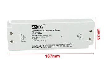 

Power supply transformer CV Slim 12V 50W 4,16A constant voltage 187x62x22mm