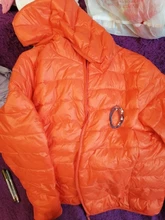 Chaqueta ultraligera de plumón de pato para mujer, prendas de vestir informales a la moda, de talla grande, impermeable, cálido, abrigo con Capucha tipo Parka, 90%