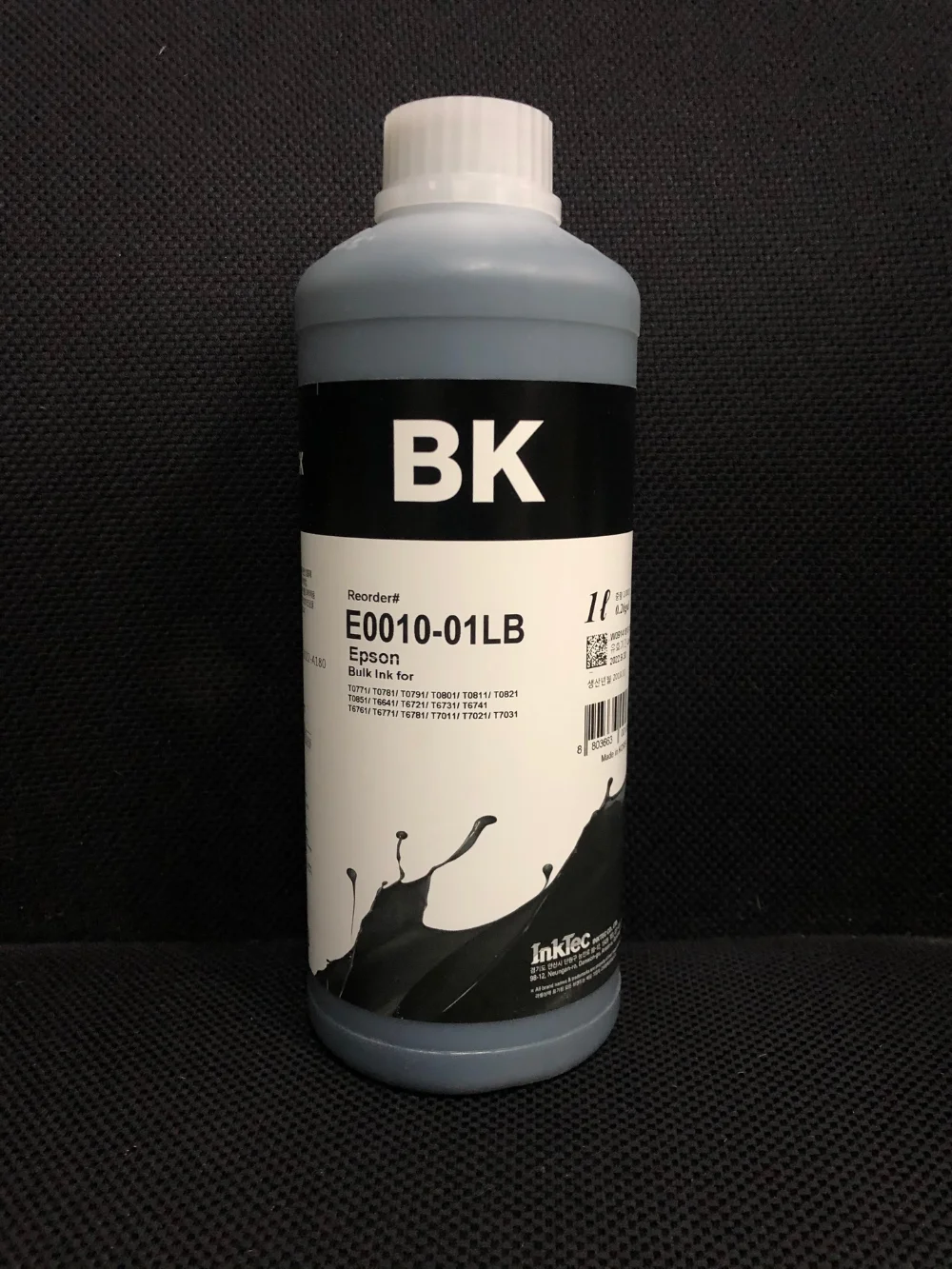 Чернила 1л(1000ml) INKTEC PREMIUM(Made in Korea) E0010(T0821-T0826) для EPSON R270\R290\T50\P50\L850\L800\L805