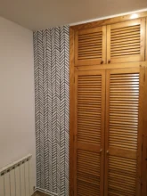 Stick Wallpaper Self-Adhesive Bedroom Vinyl Home-Decor Black White Modern-Stripe Peel