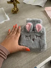 Bolsa de agua caliente con dibujos de conejos para invierno, bolsa de PVC tejida con cubierta suave y acogedor, calentador de manos reutilizable de calor caliente