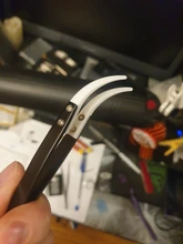 Pinzas cerámicas antiestáticas para cigarrillo electrónico de acero inoxidable, pinzas Cerámicas Industriales con aislamiento recto, Punta curva